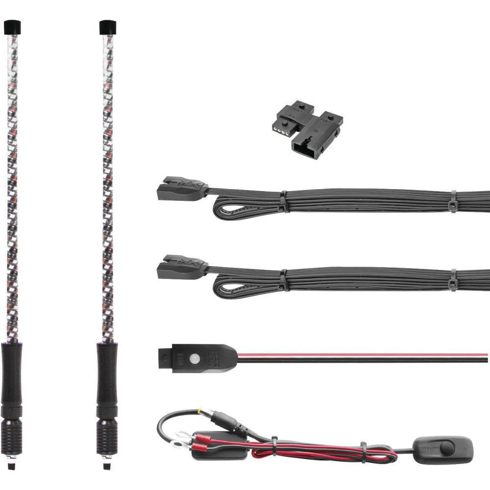 XK Glow 2nd Gen LED Whip Light Rod Dual 32" - XK-WHIPC-ADV