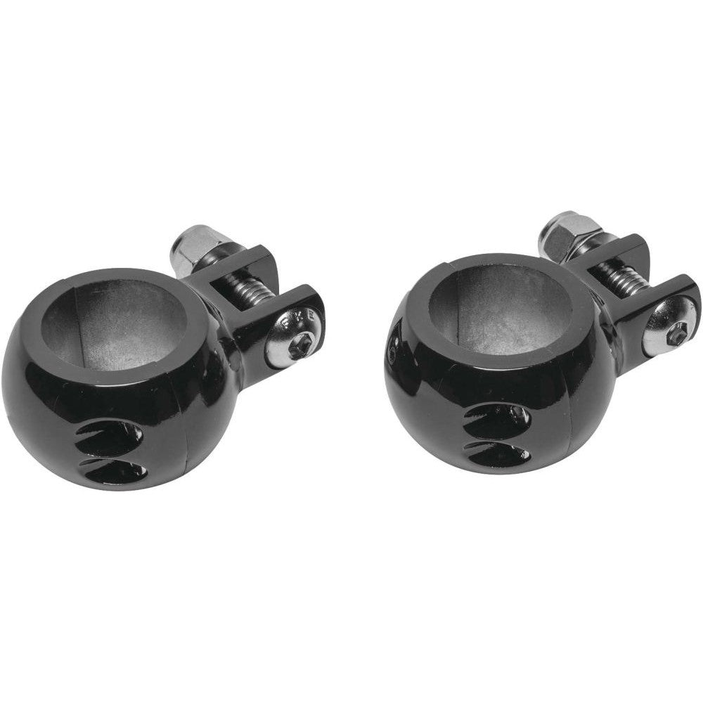 Arlen Ness 1-1/4in Black Clamp-On Peg Mounts 07-195