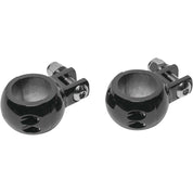 Arlen Ness 1-1/4in Black Clamp-On Peg Mounts 07-195
