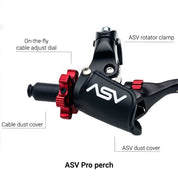 ASV Black F4 Offroad Model Shorty Clutch + Brake Lever Pro Pack BCF41506PH-SK