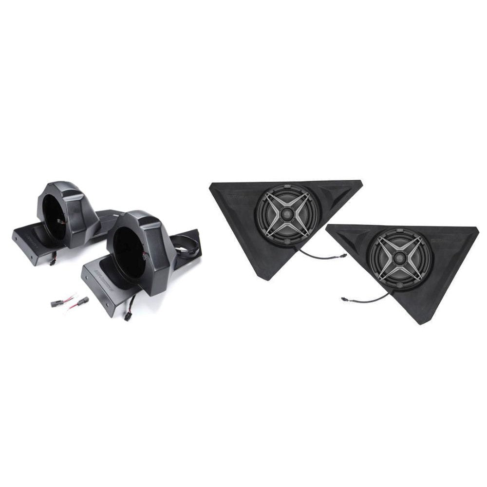 SSV Works Behind Seat 6.5" Unloaded Speaker Pods With 8" Speaker Pods For Polaris Slingshot 15-21