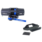 Viper V2 ATV Winch Kit 3500 lb Standard Spool With 40 Feet Blue Synthetic Rope With Mount For Kawasaki Brute Force 650 2006-2013