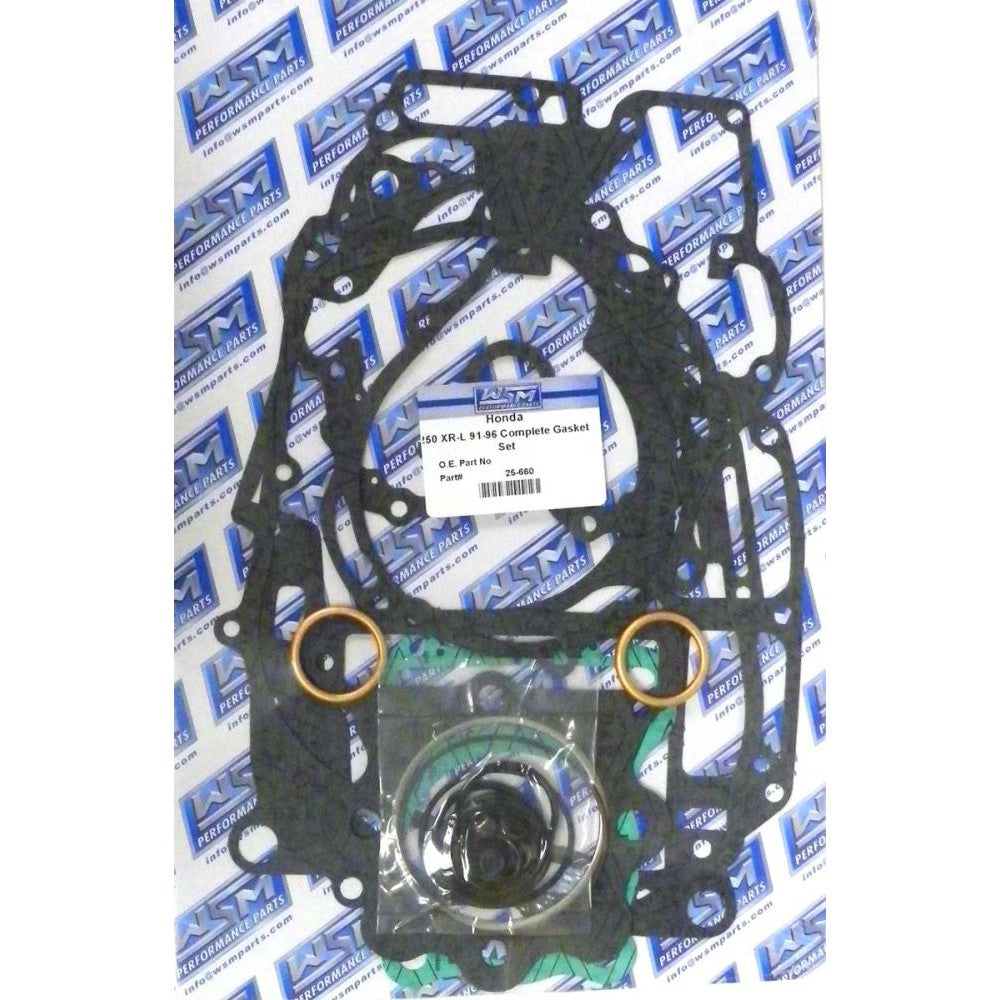 WSM Complete Gasket Kit For Honda 250 XR 85-96 25-660