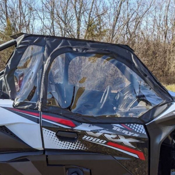 Falcon Ridge Black Canvas Soft Upper Doors For Kawasaki Teryx 2020-2022