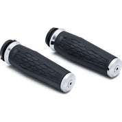 Kuryakyn Hex Grips for V-Twin TBW Black