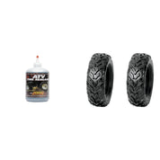 Set of 2 DURO DI-K504 Rear Tires 25x10-12 4-ply with QUADBOSS Sealant