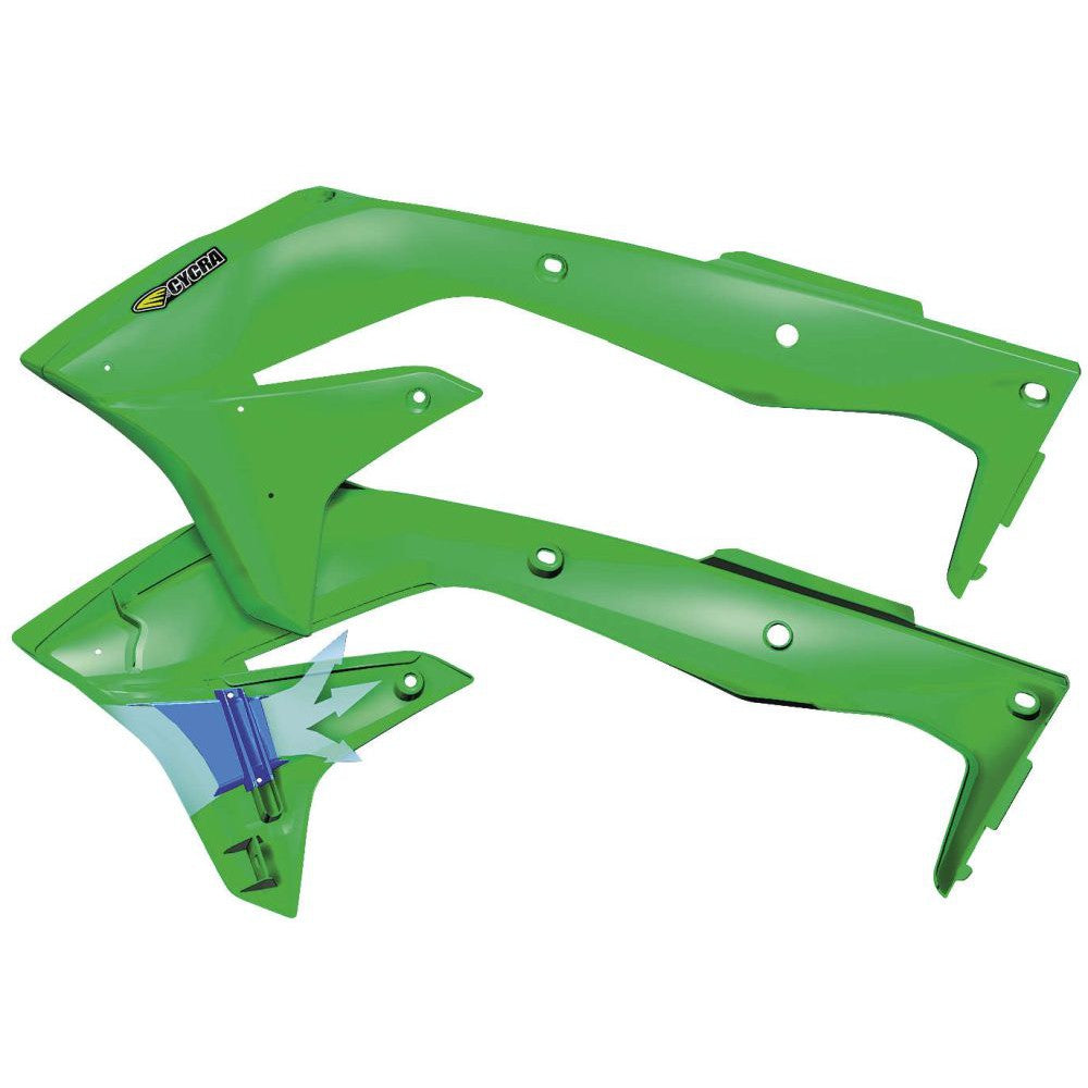 Cycra Powerflow Intake Radiator Shroud Flo Green - 1CYC-1867-72F
