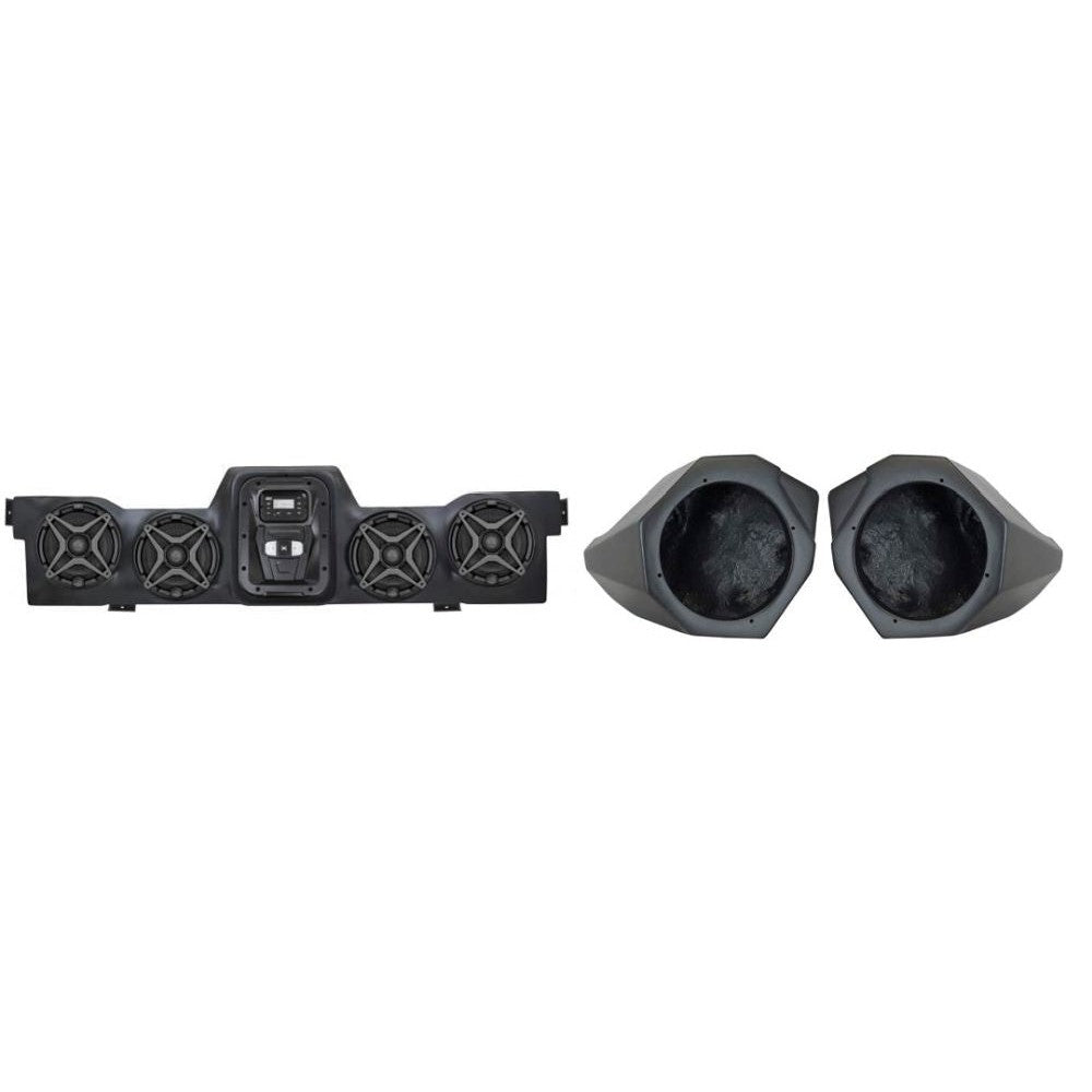 SSV Works Overhead Sound Bar With Front 6.5" Unloaded Speaker Pods For Can-Am Maverick X3 10-21