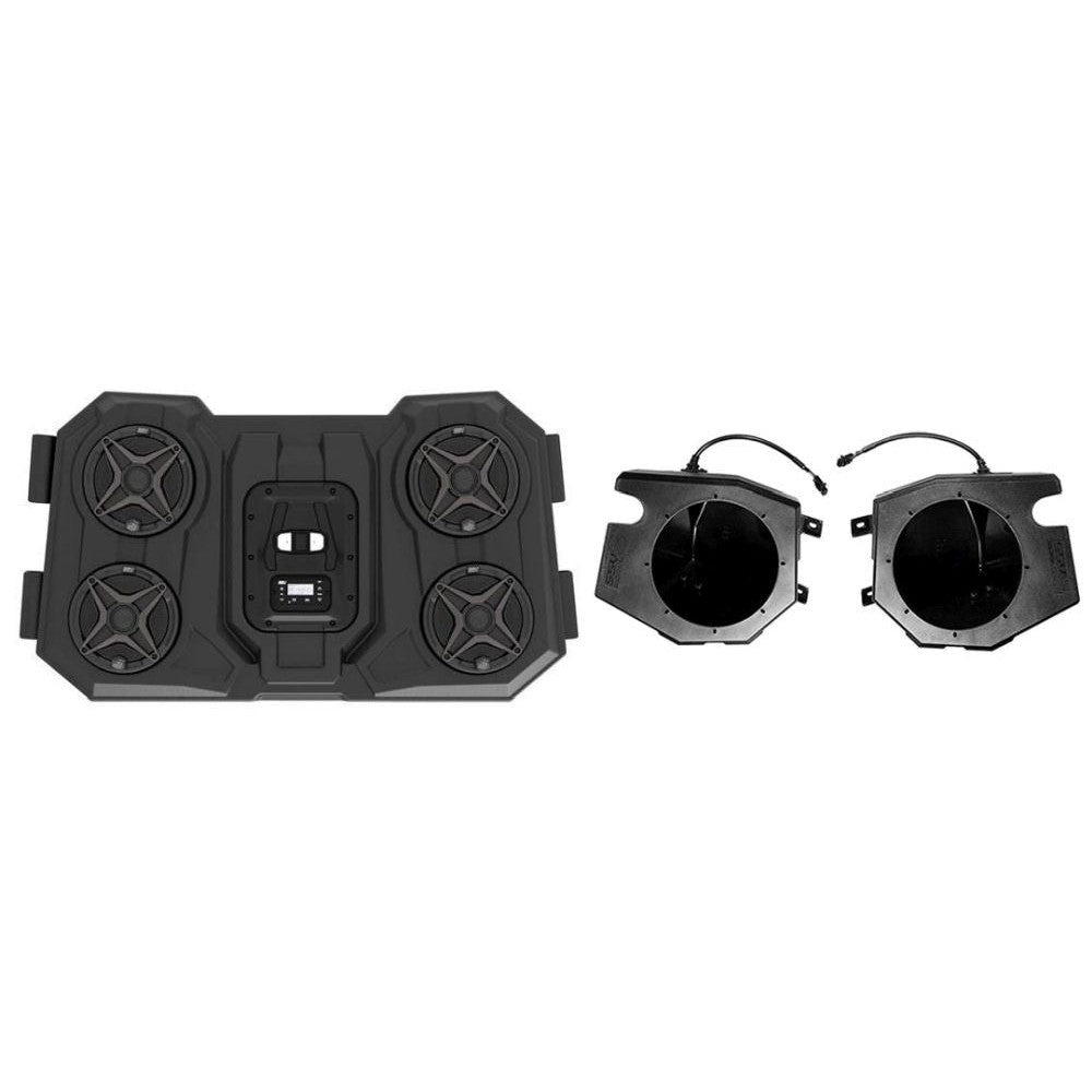SSV Works Bluetooth Overhead Sound System With Front 6.5" Unloaded Speaker Pods