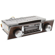 Custom Autosound 1967 Firebird 630 Classic Car Stereo With Walnut Bezel & Bluetooth