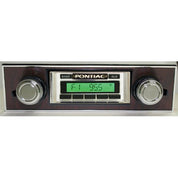 Custom Autosound 1967 Firebird 630 Classic Car Stereo With Walnut Bezel & Bluetooth