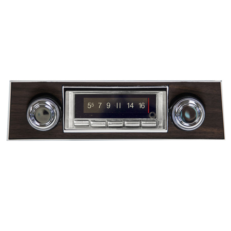 Custom Autosound 1967 Firebird 740 Premium Bluetooth Classic Car Stereo With Walnut Bezel