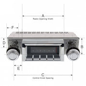 Custom Autosound 1971-73 Charger B Body Classic Car Stereo CAM-MCHAR-630