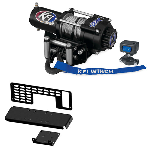2500lb KFI Winch Mount Combo Kit Polaris 01-09 425 500 700 Full-size Ranger NEW