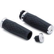 Kuryakyn Hex Grips for V-Twin Cable Chrome