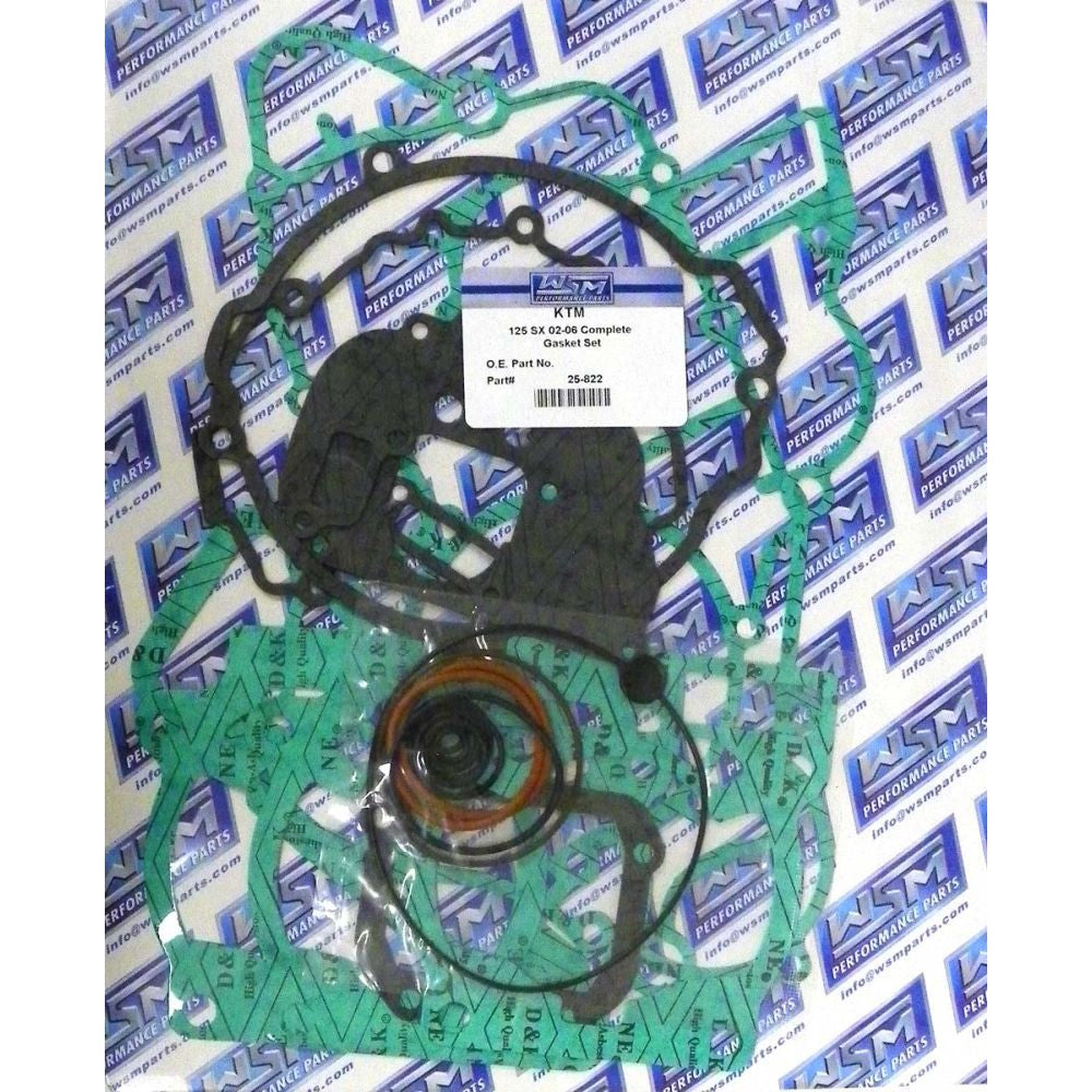WSM Complete Gasket Kit For KTM 125 EXC / SX 02-06 25-822