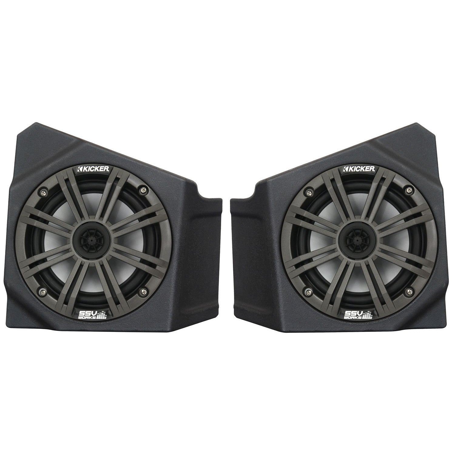 SSV Works Front Kick 6.5" Kicker Speaker Pods For Kawasaki KRF1000 2020-2022