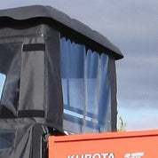 Falcon Ridge Black Canvas Soft Rear Panel For Kubota RTV 2014-2022
