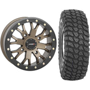 Set of 2 Mounted Wheel and Tire Kit Wheel: 15x7 4+3 4/137 Tire: 35x10-15 8 Ply