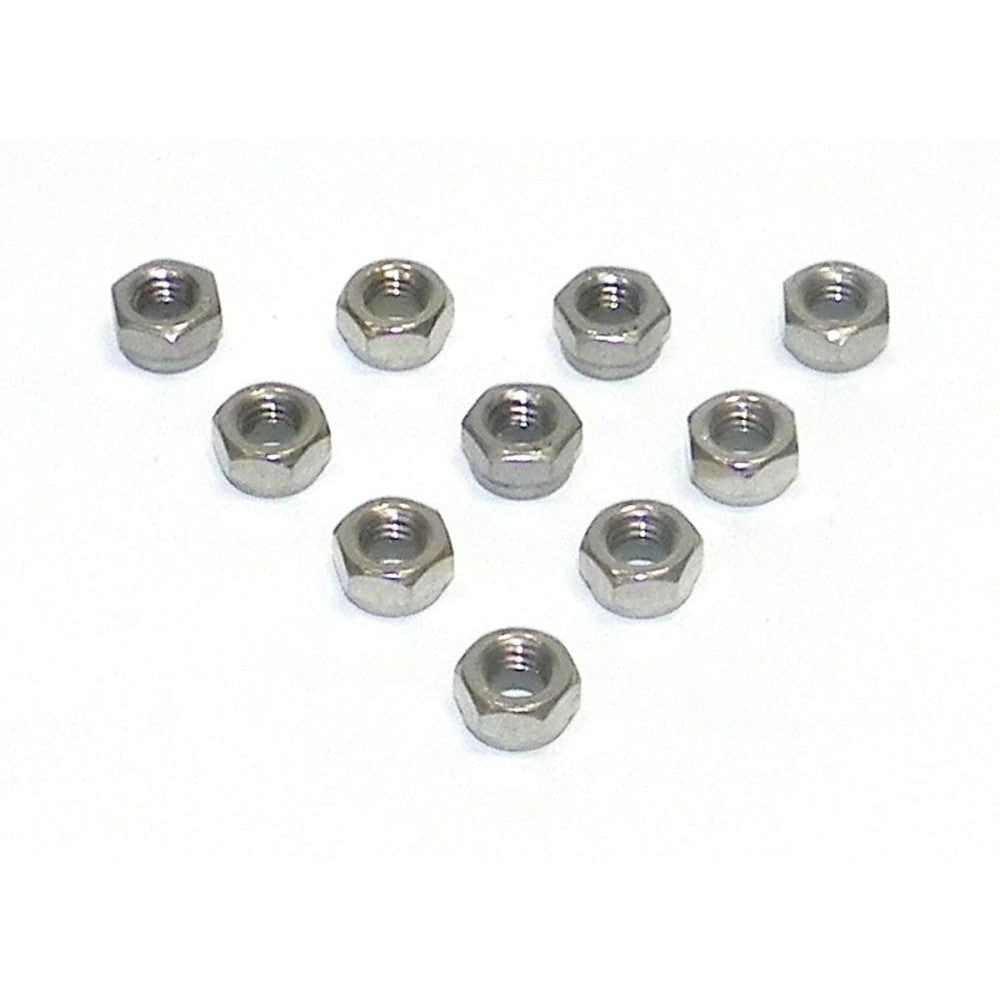 WSM Nylon Lock Nut 5mm Stainless - Pack Of 10 014-700