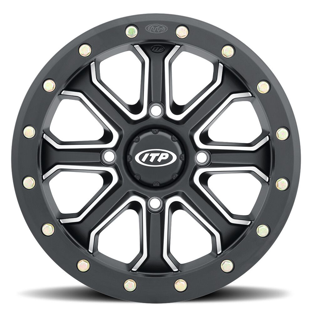 ITP Velocity Intertia Beadlock Wheel Matte Black 15x7 4x136 5+2 1522529727B