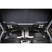 SSV Works Cage Mounted 6.5" Unloaded Speaker Pods W/ Overhead Unloaded 6.5" Speaker Adapters For Jeep Wrangler 18-22