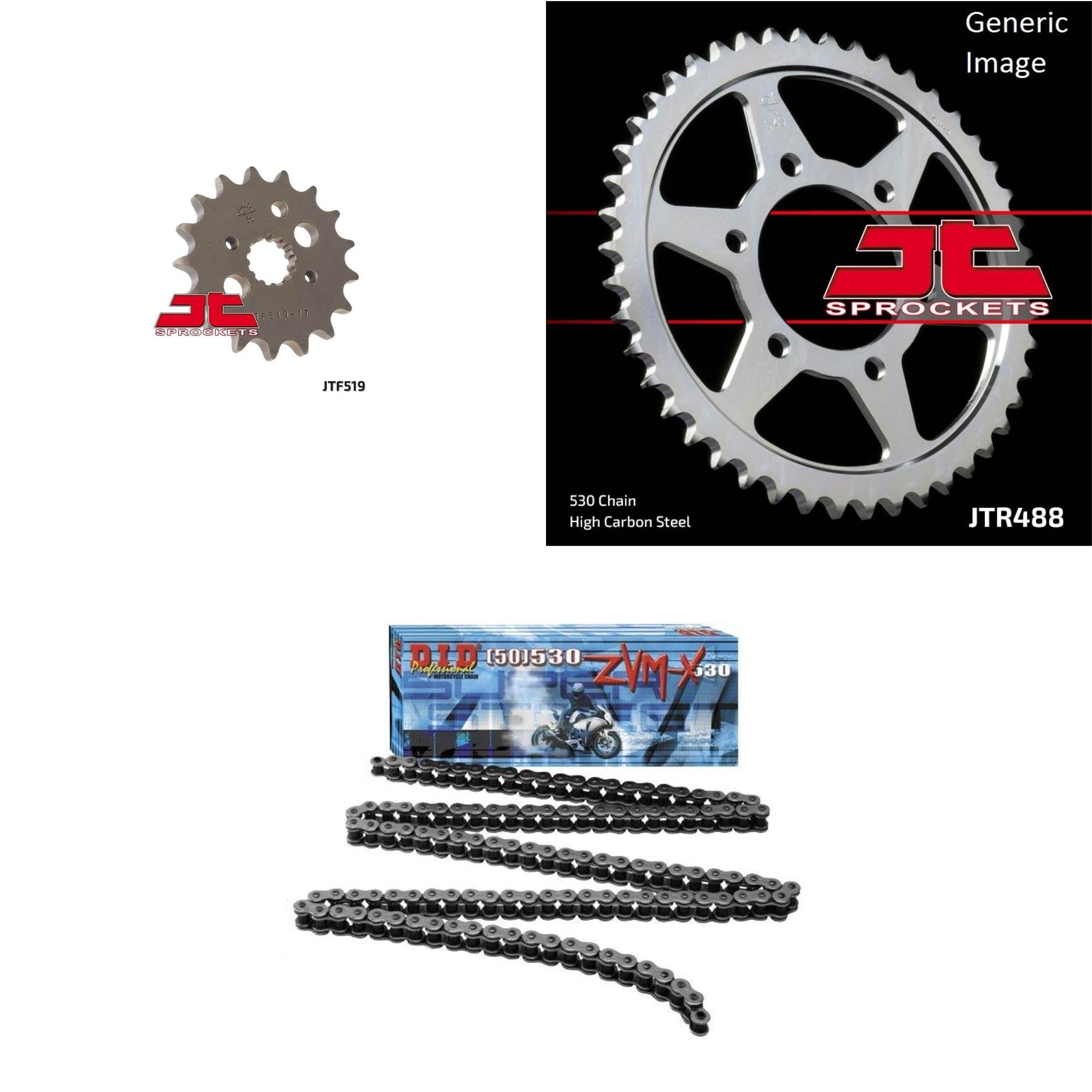 530ZVM-X,Front & Rear Sprocket Kit KAWASAKI ZX900C Ninja ZX-9R 1998-1999