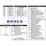 Set 4 NGK Standard Spark Plugs for Yamaha YZF-R1 2005-2004 Engine 1000cc