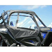 Falcon Ridge Black Canvas Soft Upper Doors With Zipper For Polaris RZR 2018-2022
