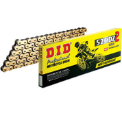 DID 520DZ2 Chain 120 Links Gold for Street Motorcycle
