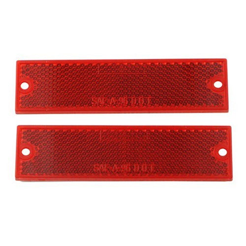 Optronics - RE-15RK - Rectangular Reflectors (4-3/8 x 1-1/8in.), Red