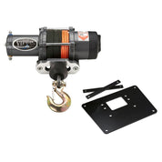 Viper Elite ATV Winch Kit 4500 lb With 40 Feet Orange Synthetic Rope With Mount For Arctic Cat Models 2002-2005