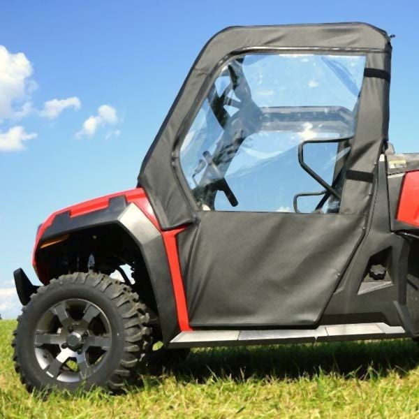 Falcon Ridge Black Canvas Doors With Zipper For Arctic Cat Prowler 2018-2022