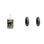Set of 2 Frontier DI2037 Radial Front Tires 26x9R-12 4-ply with Sealant