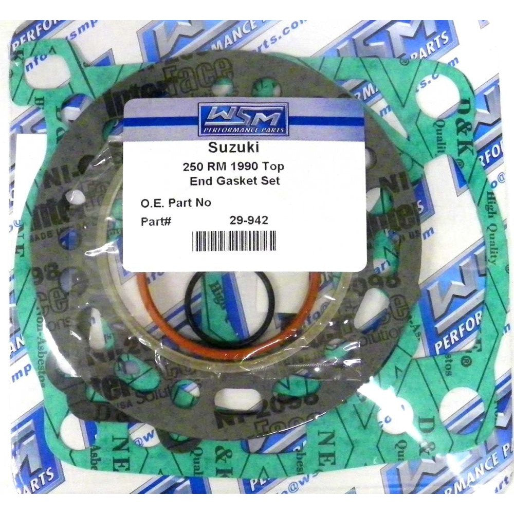 WSM Top End Gasket Kit For Suzuki 250 RM 1990 29-942