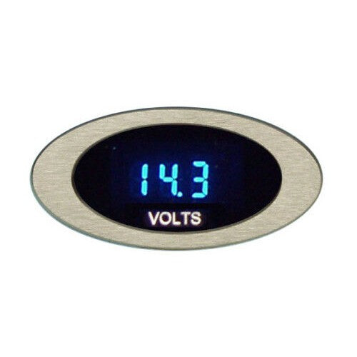 Dakota Digital ION Series Oval Bezel Volt Voltmeter Gauge 0-17.0 VDC  ION-05-1