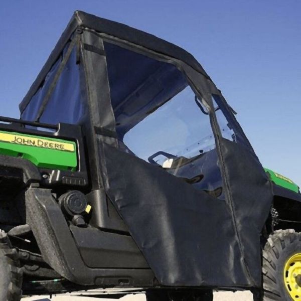 Falcon Ridge Black Canvas Doors, Rear Window and Top With Zipper For John Deere Gator 2005-2010