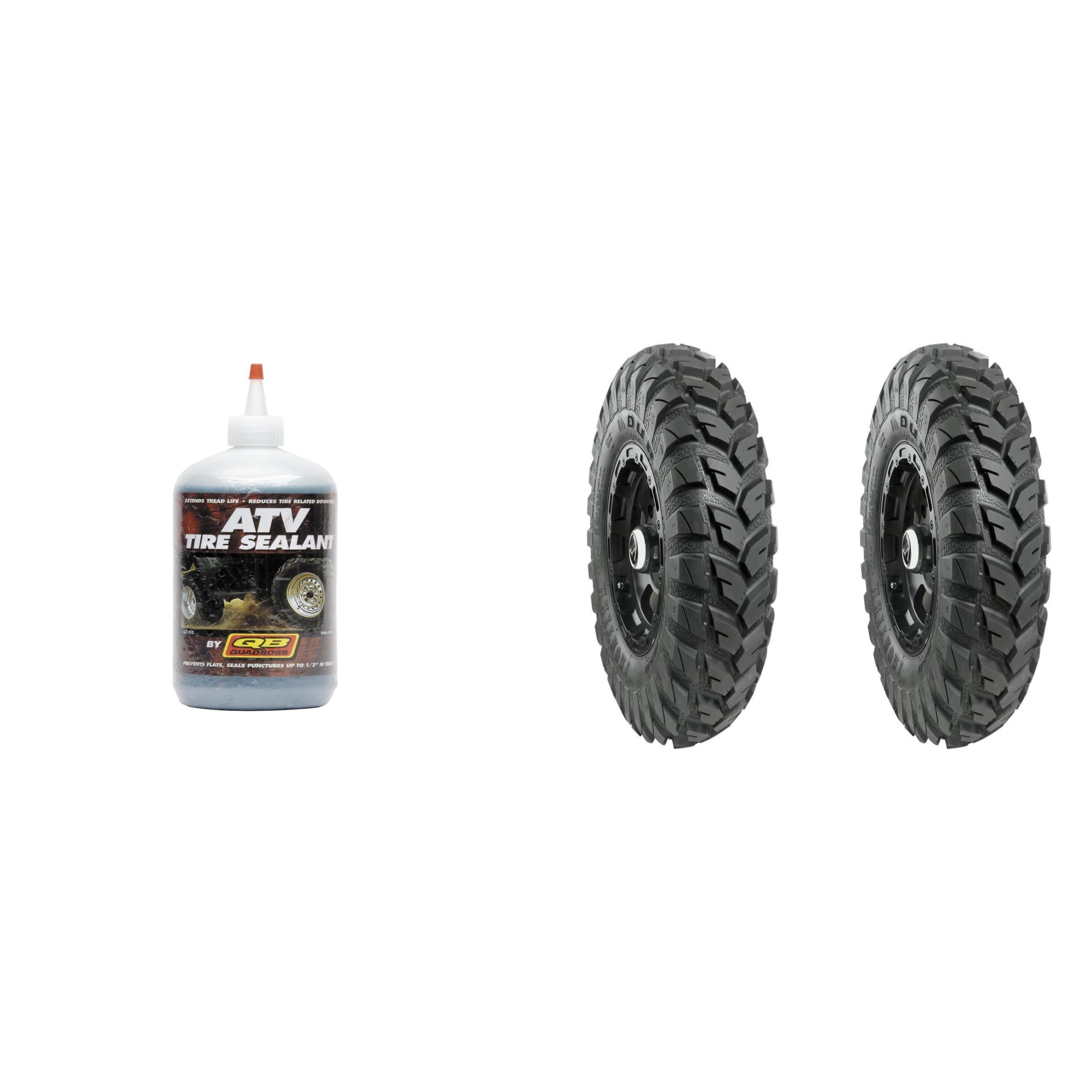 Set of 2 Frontier DI2037 Radial Rear Tires 26x11R-14 6-ply with Sealant