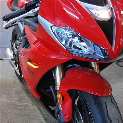 New Rage Cycles LED Replacement Turn Signals Front Black - 675-FS