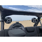 SSV Works 8" Overhead Speaker Upgrade With Cage Mounted 6.5" Unloaded Speaker Pods For Jeep Wrangler JL 18-22