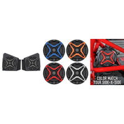 SSV Works Front Kicker 6.5" Speaker Pods With Red Grilles For Kawasaki KRF1000 20-22