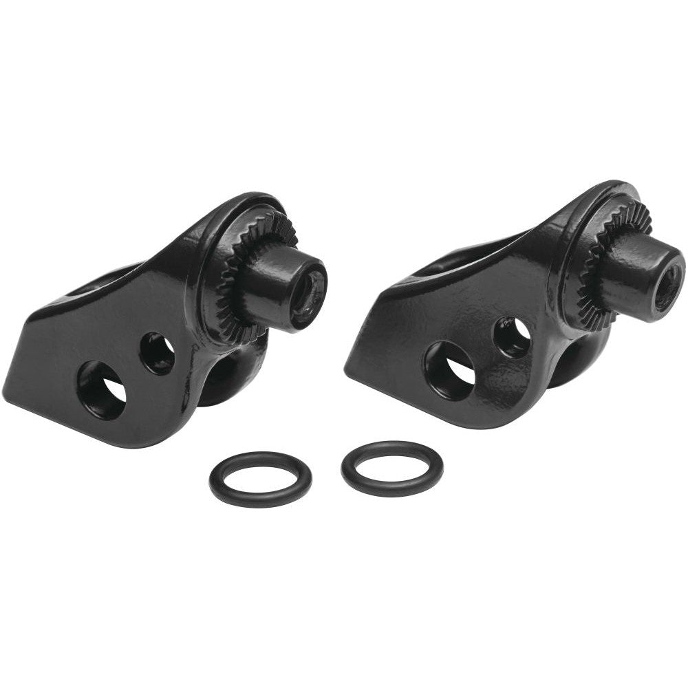 Kuryakyn Splined Front Black Footpeg Adaptors 8937