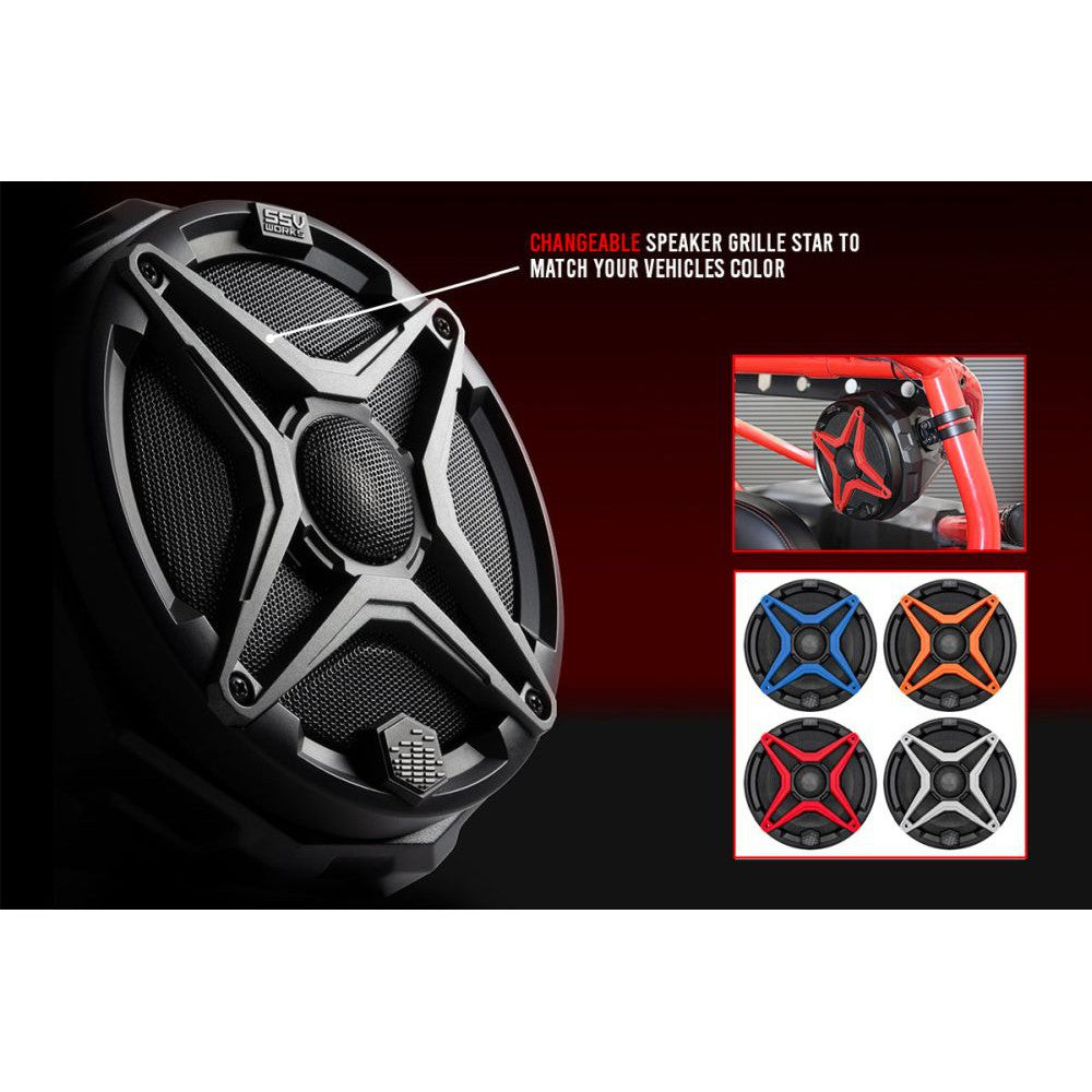 SSV Works Pair Of Grey 6.5" Speaker Grilles 170-WP-CGS-S