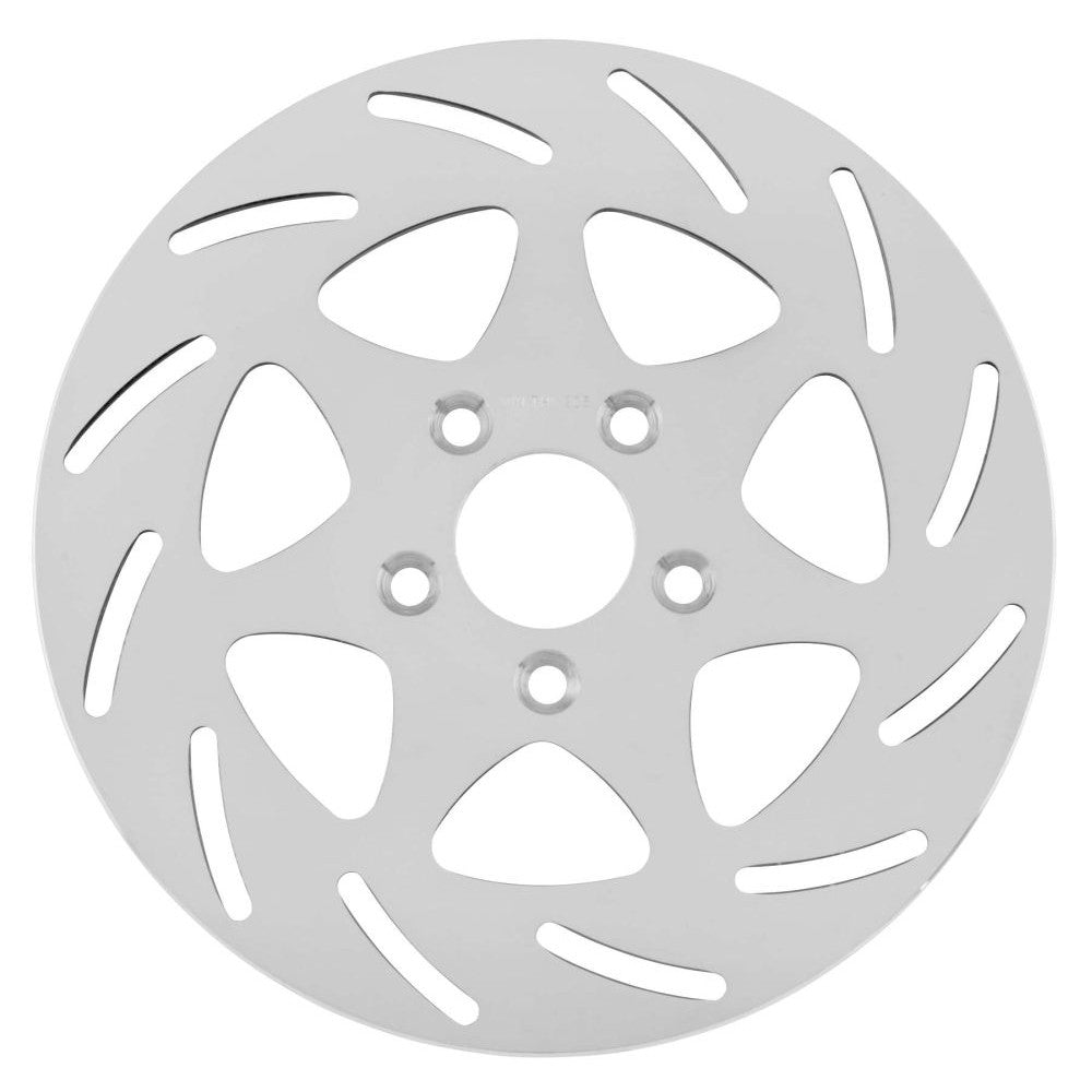 Bikers Choice Mirror Polished Brake Rotor For Harley-Davidson FLH 1984-2007 Front Right 7-Spade