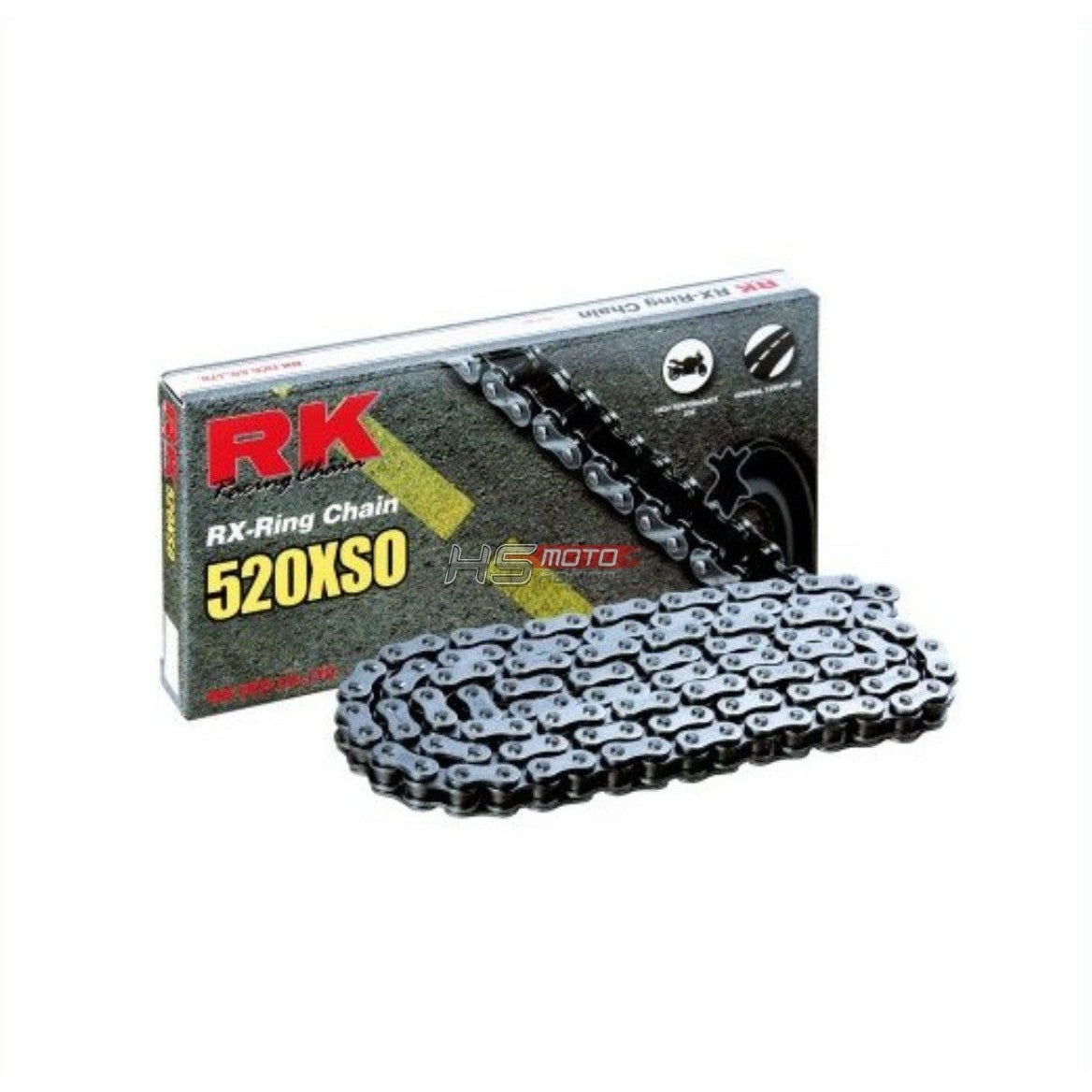 RK 520XSO Natural RX-Ring Chain 108 links for ATV/UTV