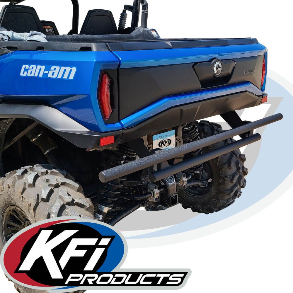 KFI Black Rear Double Tube Bumper 101960