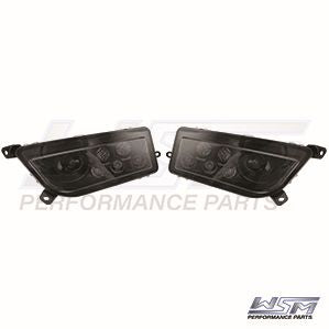 WSM L.E.D Headlights for Polaris 1000 RZR - Smoked Lenses 020-351-00