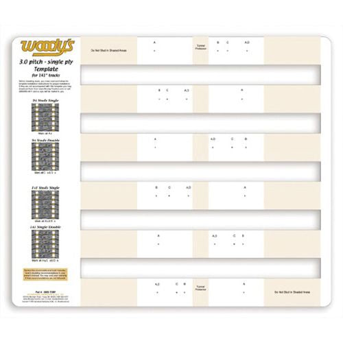 Woodys 300S Studding Template - 300S-TEMP