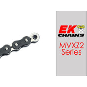 Ek Chains Drivetrain 120 / Black/Nickel EK 520-MVXZ2 MX Motorcycle Drive Chain (Specify Links and Color) Rivet Master Link