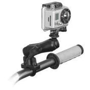Ram Mounts U-Bolt Handlebar/Rail Mount with GoPro Adaptor Standard Double Socket Arm - RAM-B-149Z-GOP1U